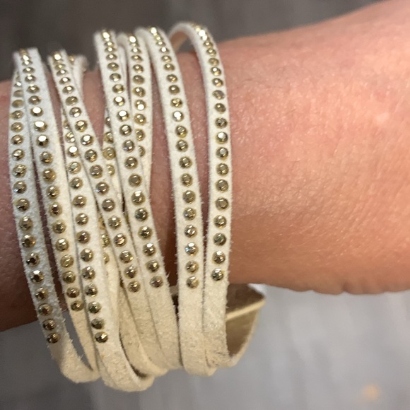 Unique leather bracelet 8 1/2” - Picture 2 of 8